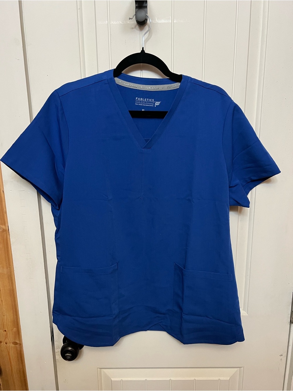 Fabletics Women’s V-Neck Scrub Top - Royal Blue
